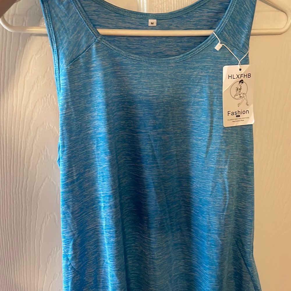 Blue Work out tank top